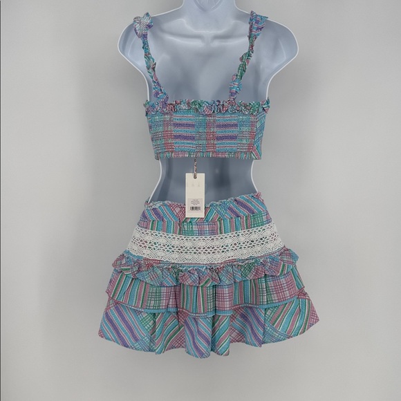 LoveShackFancy Candyland Mireya Bralette & Corbette Skirt Set NWT - Picture 6 of 11